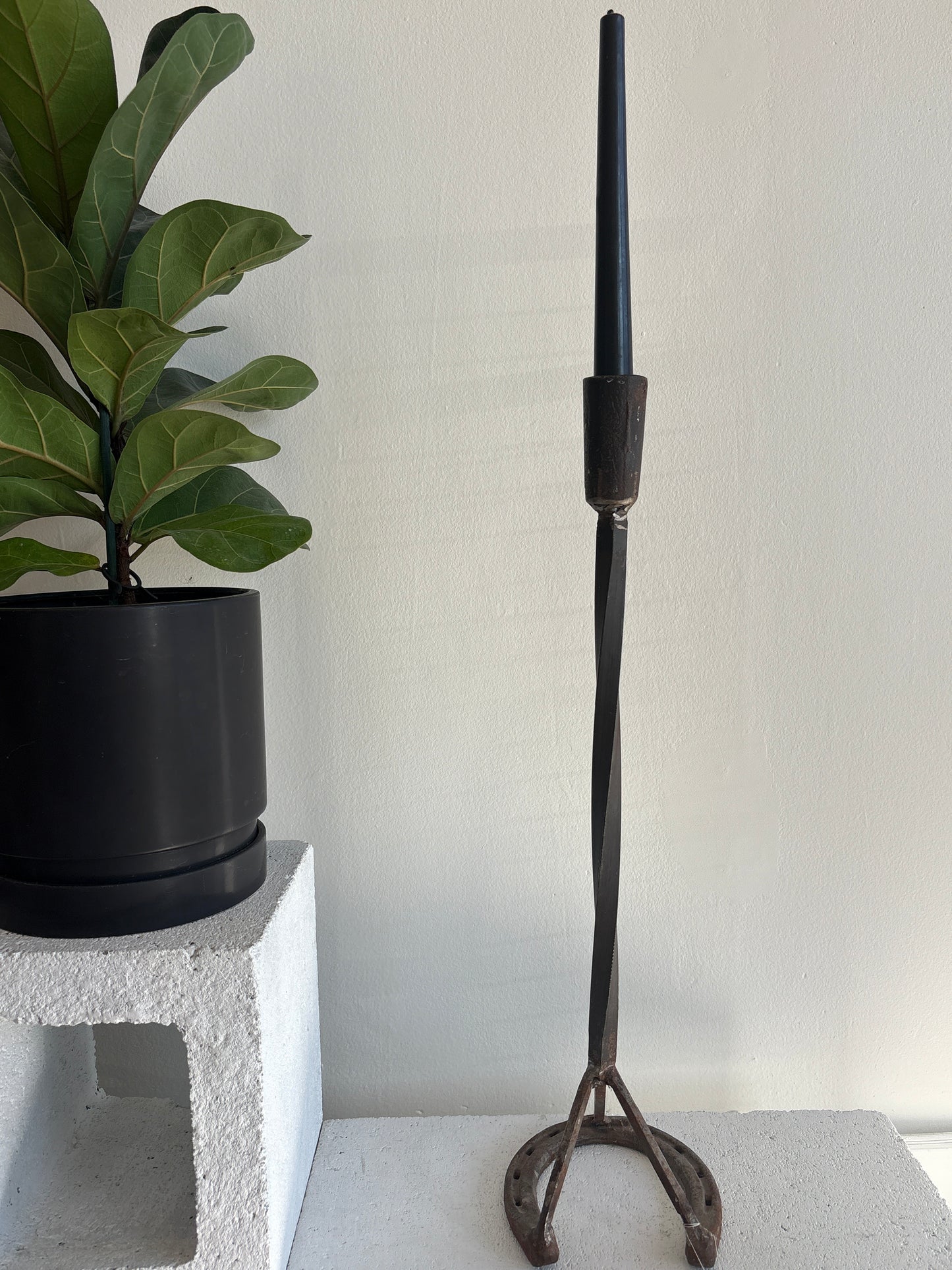 Horseshoe Candle Holder