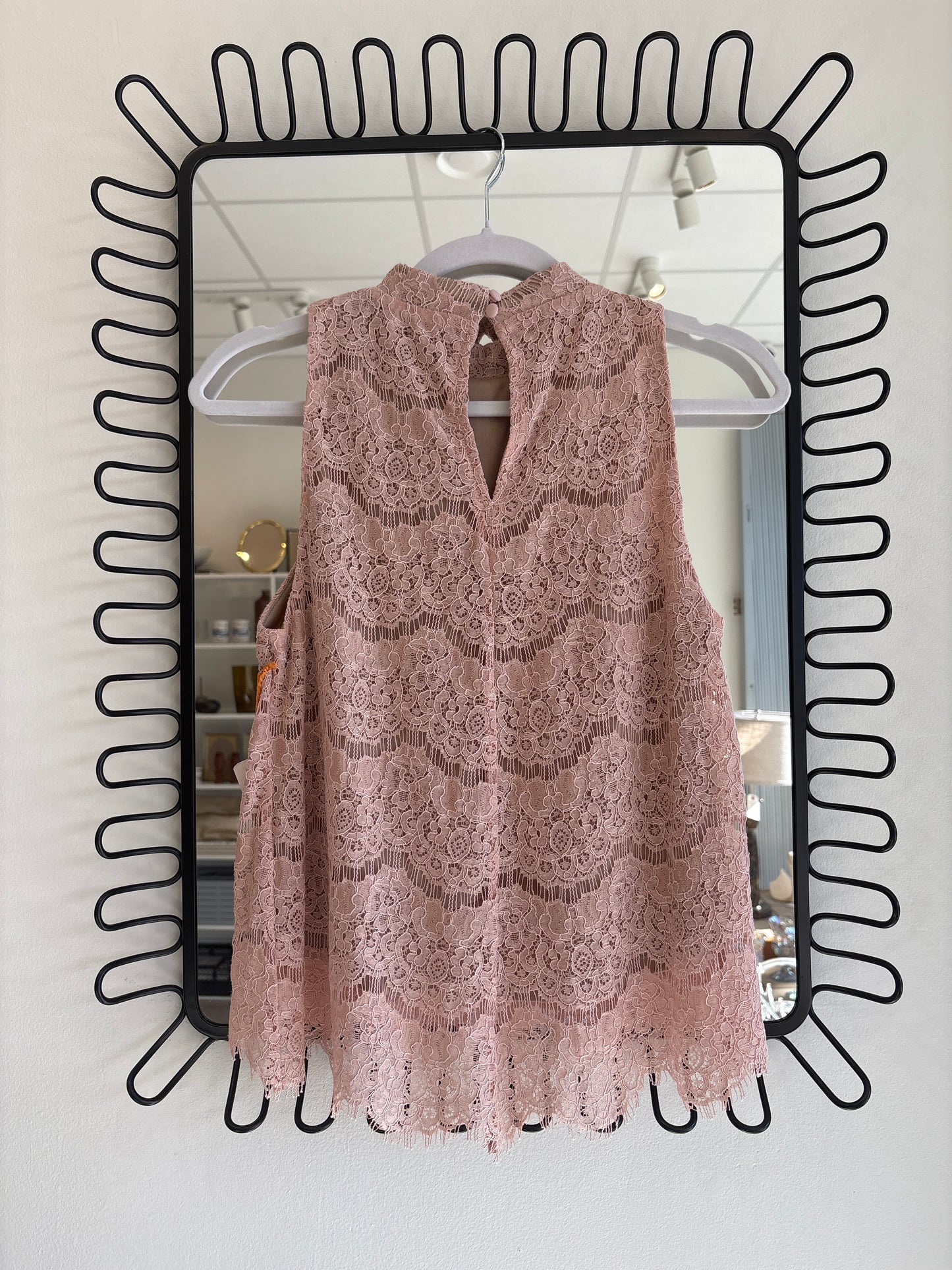 Blush Lace Top (Size M)