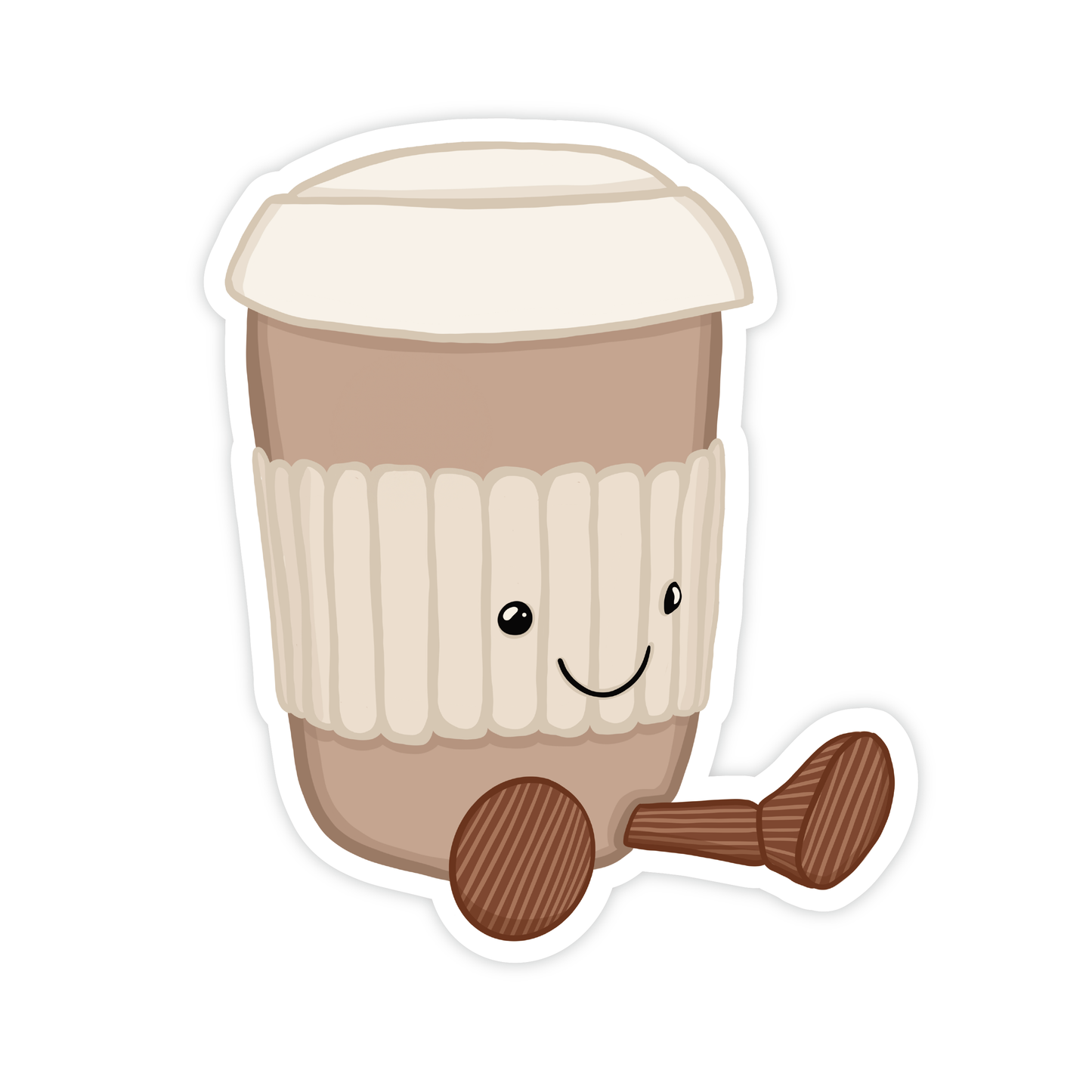 Latte Jelly - Cozy Coffee Cafe Vinyl Sticker
