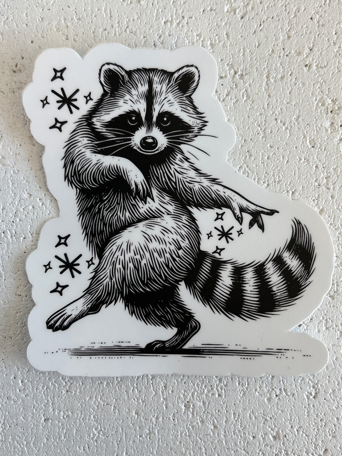 Raccoon Magic Sticker