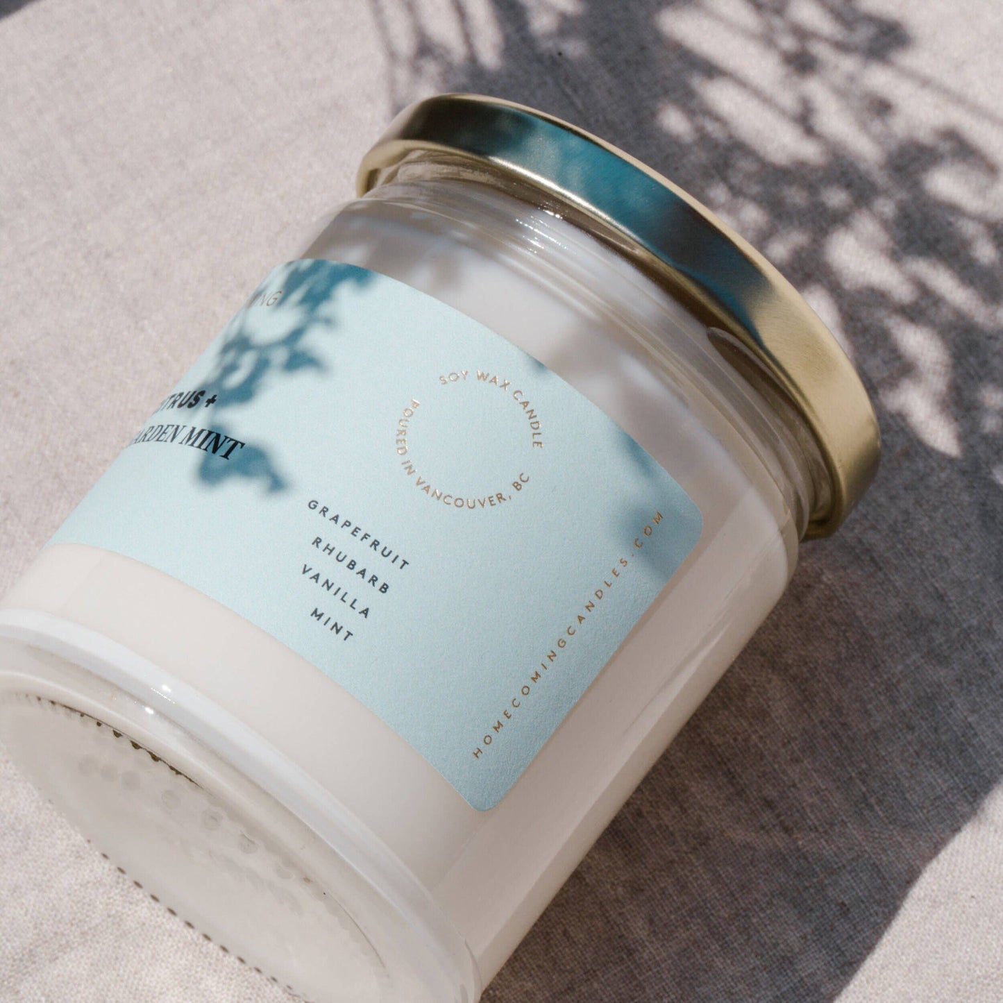 Pink Citrus + Garden Mint Soy Wax Candle