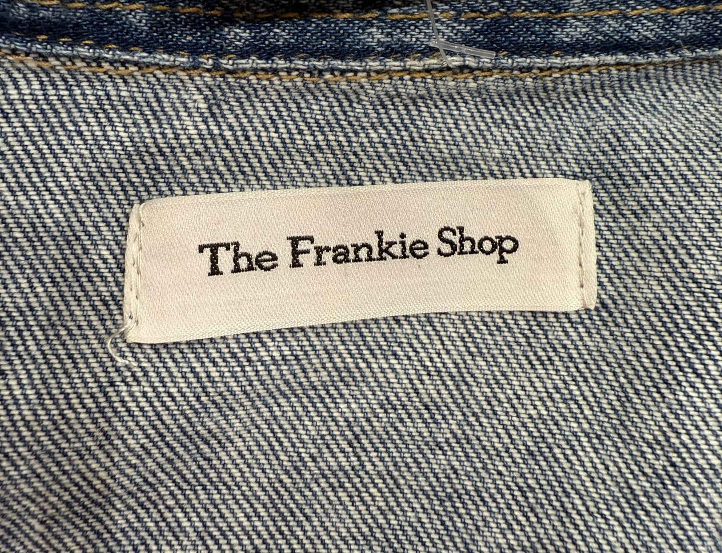 THE FRANKIE SHOP DENIM CROPPED SHIRT