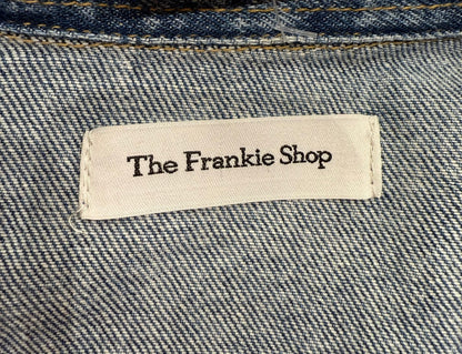 THE FRANKIE SHOP DENIM CROPPED SHIRT