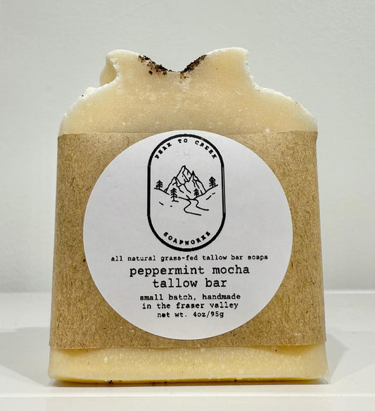 Peppermint Mocha Tallow Soap Bar