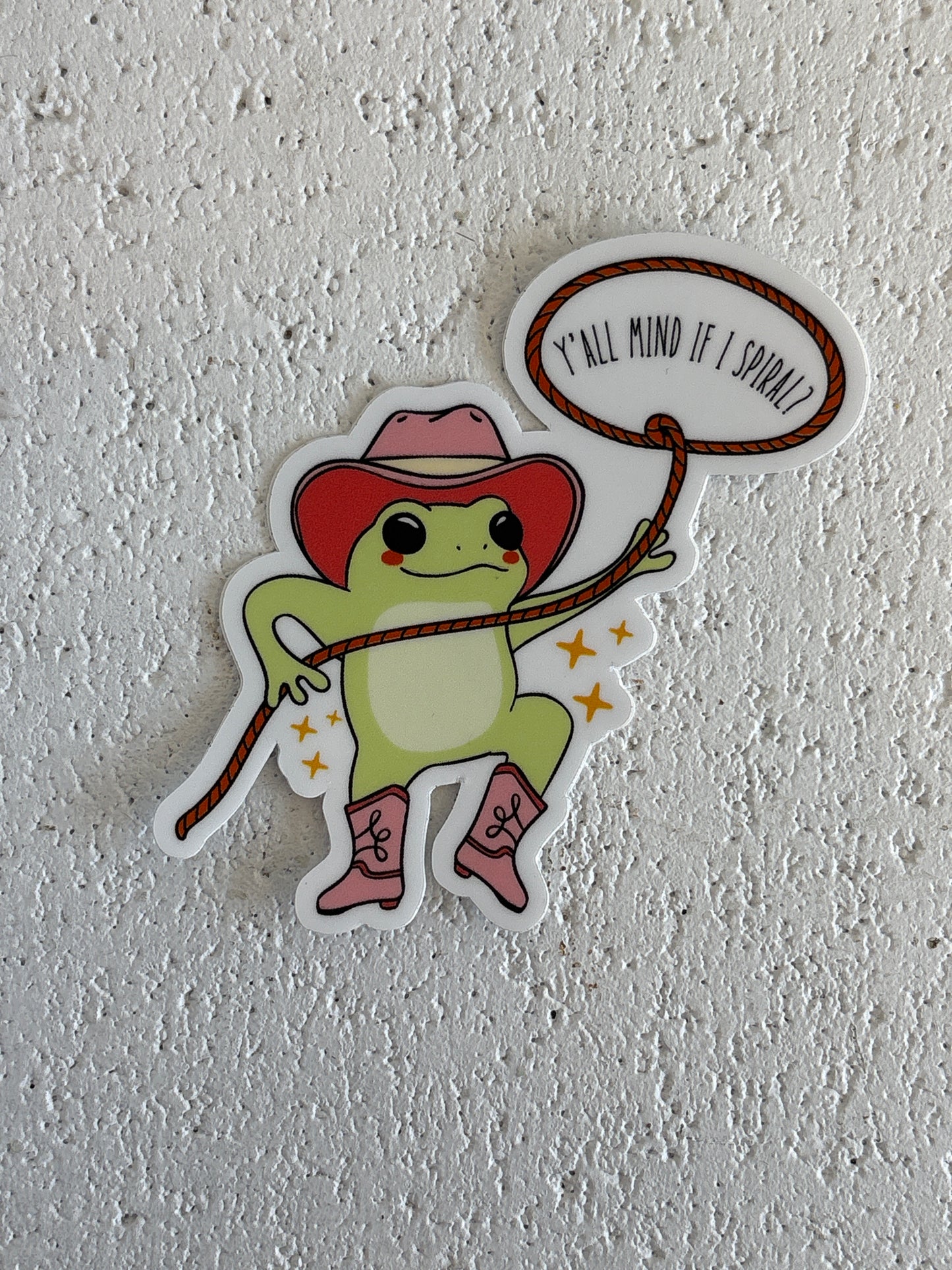 Froggie Spiral Sticker