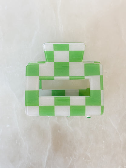 checkered square clips