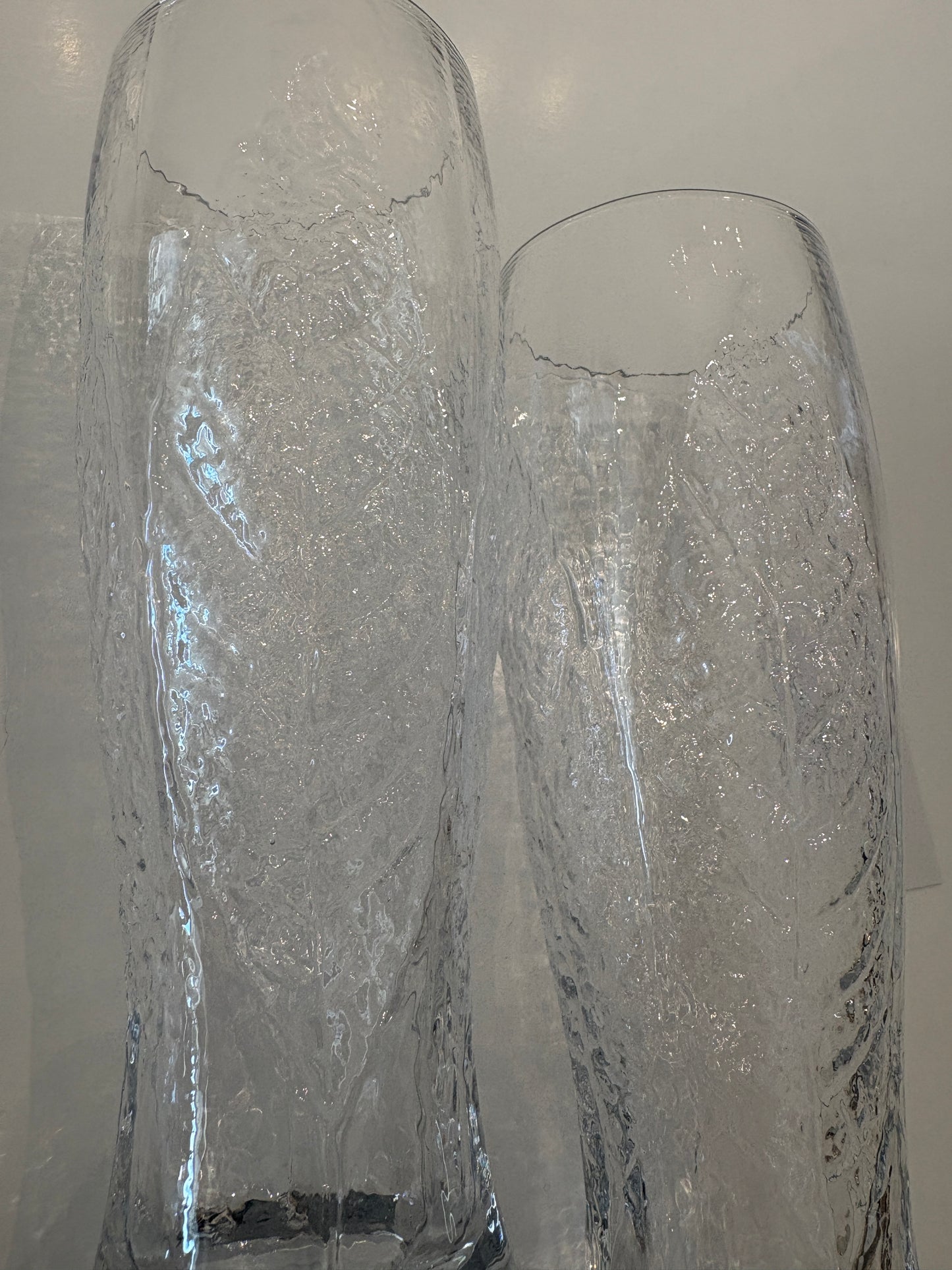 tall leaf glasses, set of 2
