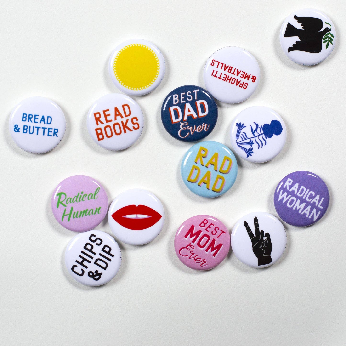 Peace Hand 1" Button