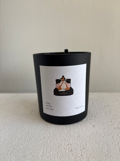 vanilla soy wax candle