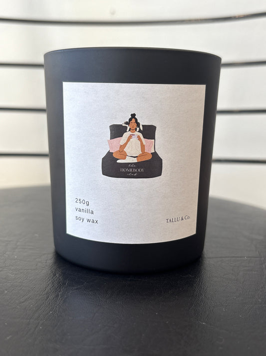 vanilla soy wax candle