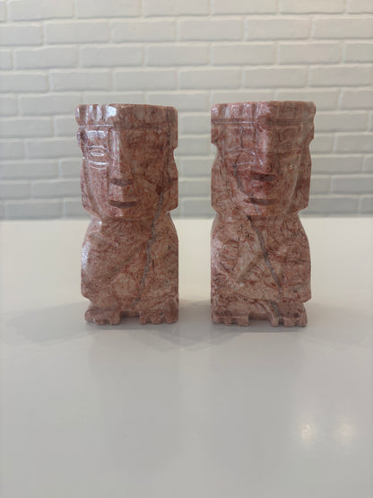 Pink Onyx/Marble Bookends