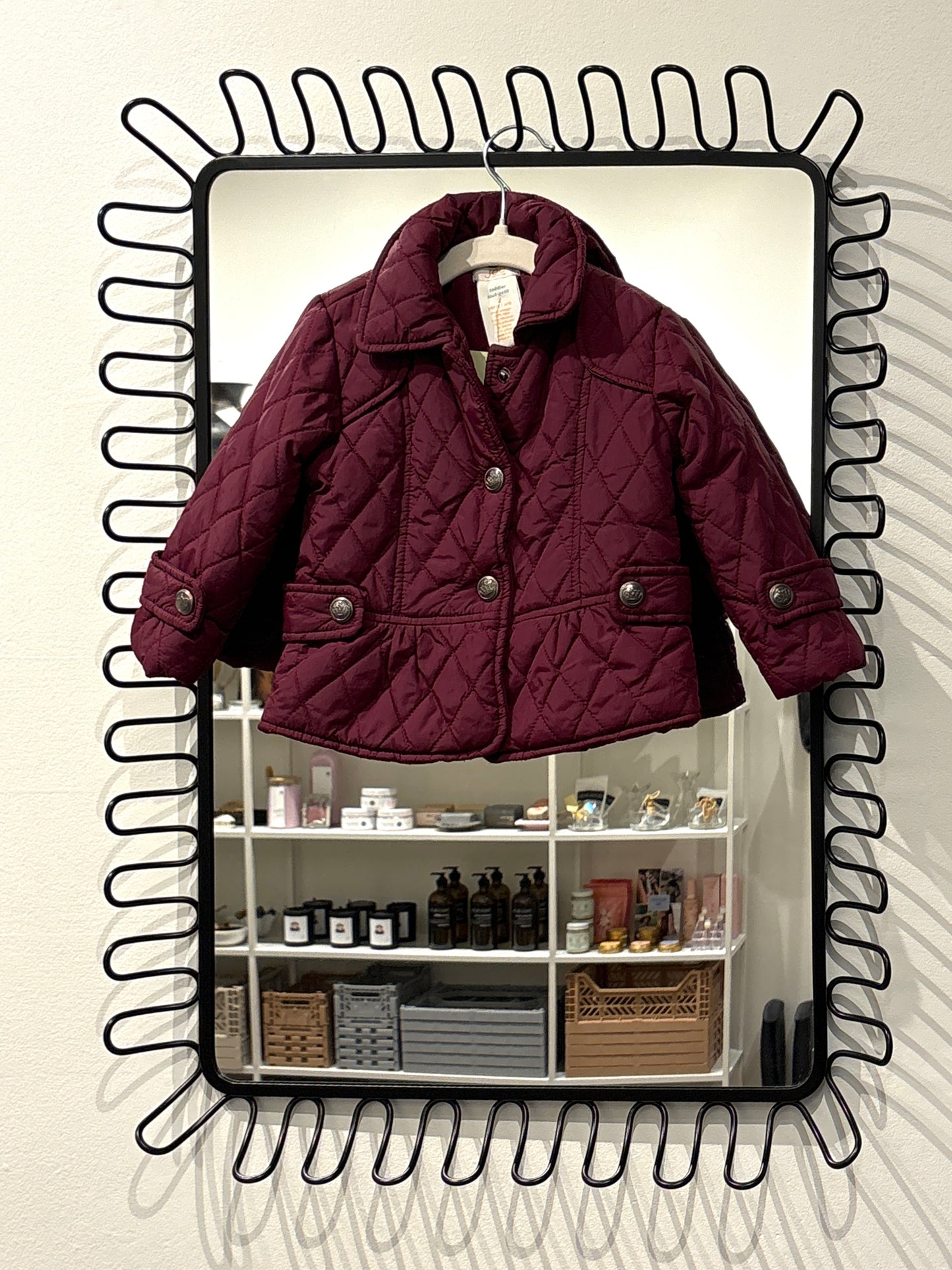 Maroon quilted jacket (AS)