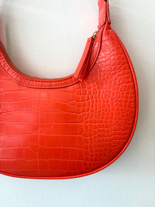 bright orange purse