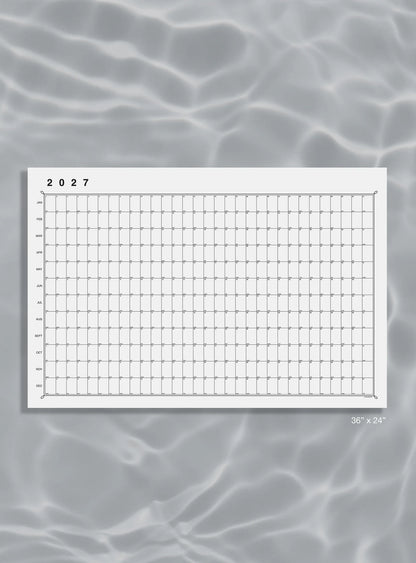 YEAR AT A GLANCE CALENDAR LANDSCAPE 2027