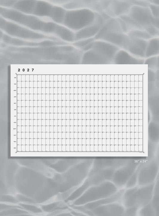 YEAR AT A GLANCE CALENDAR LANDSCAPE 2027