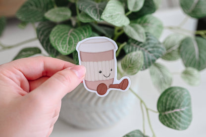 Latte Jelly - Cozy Coffee Cafe Vinyl Sticker