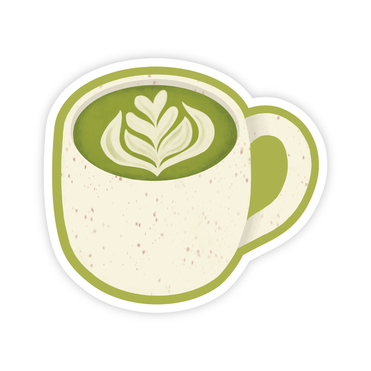 Cozy Matcha Latte - Vinyl Drink Sticker