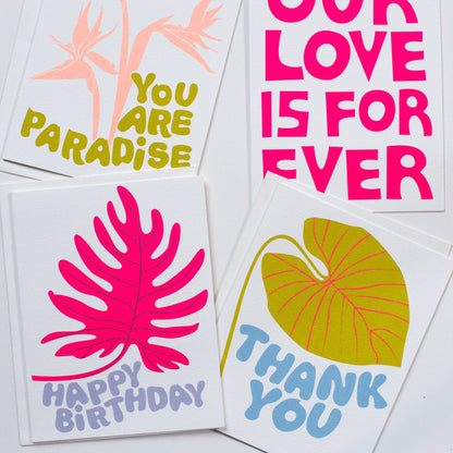 Thank You Leaf Note Card