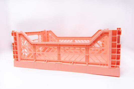 midi crate: salmon pink